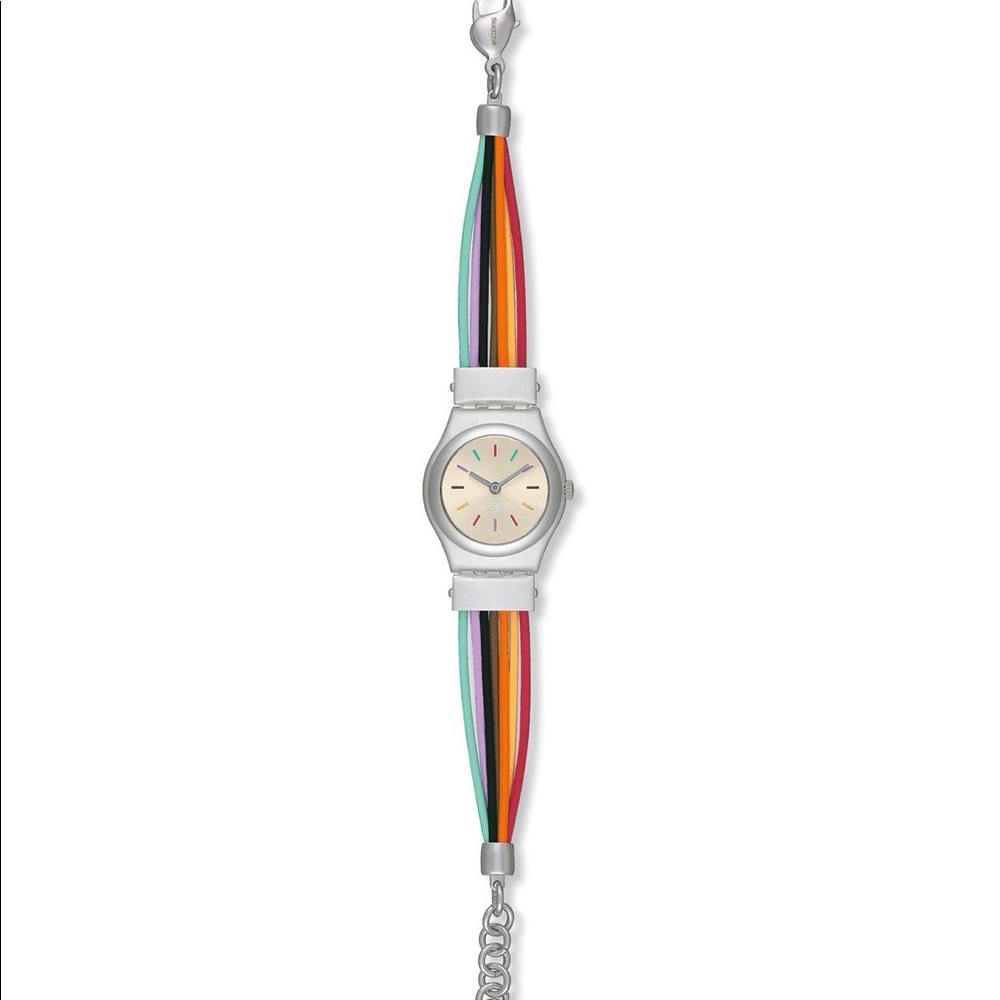 🌟 Swatch Filamento Multicolor Bracelet Watch 🌟